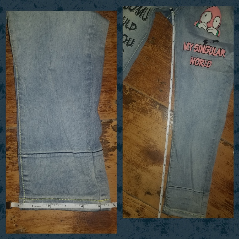 SOLD🌈 Asian MUGUOGUOMU Krazy kute KAWAII jeans - Picture 8 of 8